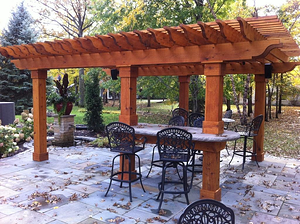 Cedar Pergola and Custom Patio 9 24 12 resized 600