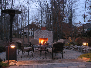 Fall Fireplace in Northern Ohio
