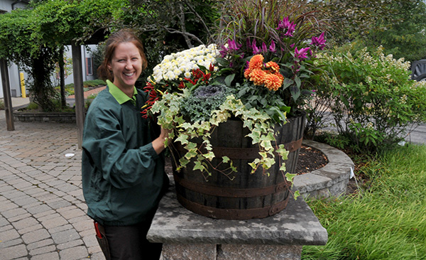 Fall Flower Color Pot