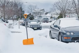 Snow Shovel In the Snow
